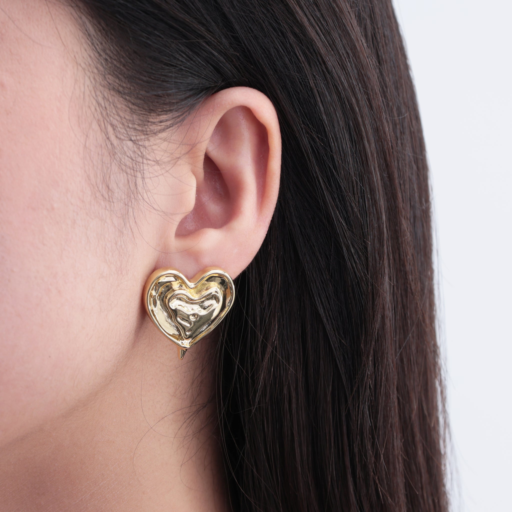 LOVE HURTS - gold earrings