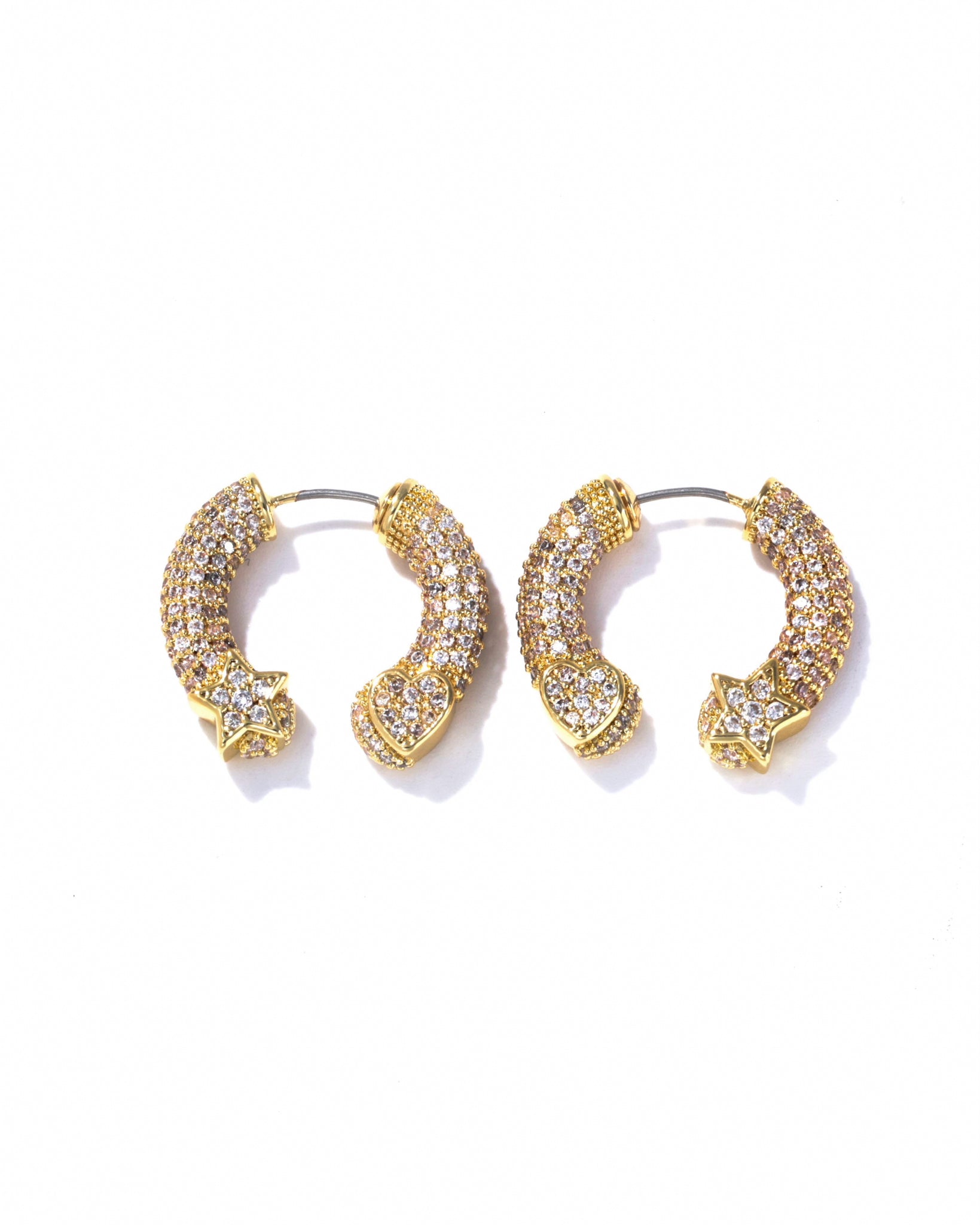 PIERCED ZIRCONIA GOLD