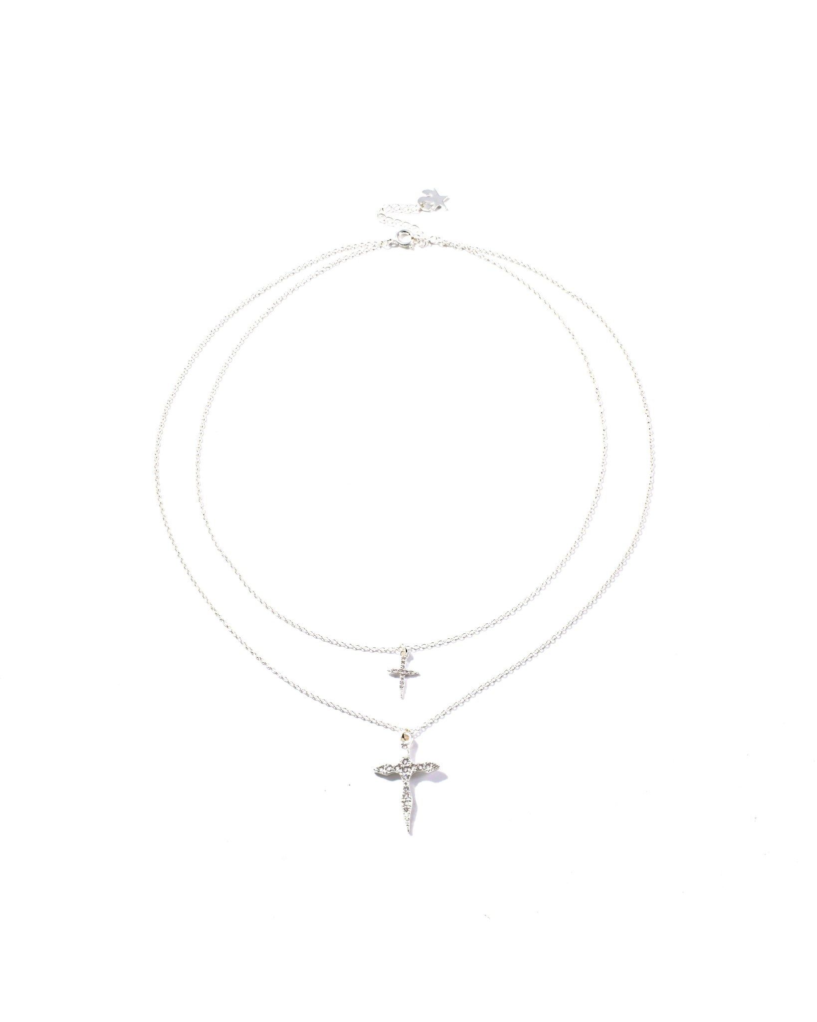 RUFUS double cross necklace