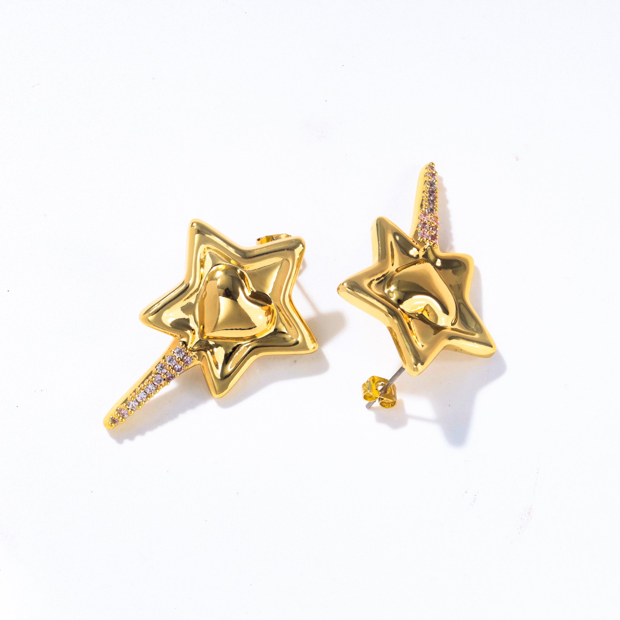 THE MAGIC WAND EARRINGS GOLD