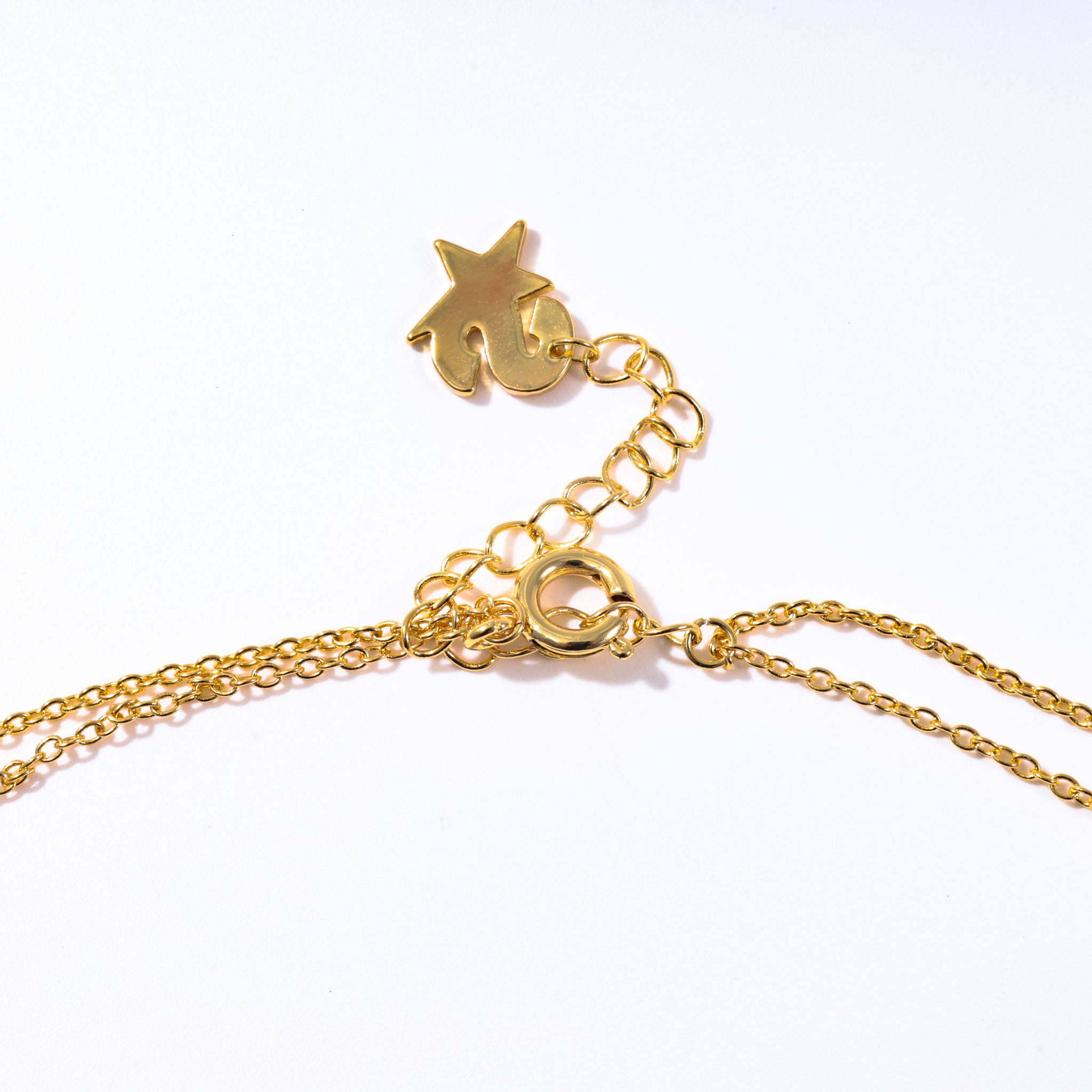 RUFUS double cross necklace GOLD